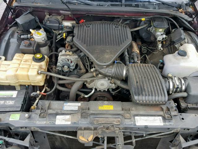 1G1BL52W1TR112104 - 1996 CHEVROLET CAPRICE CL MAROON photo 7