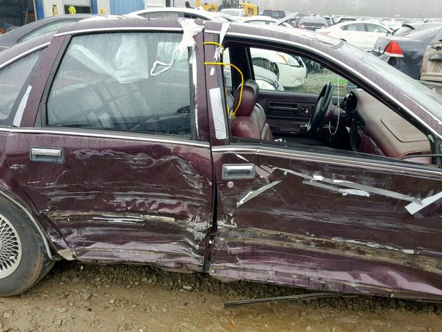 1G1BL52W1TR112104 - 1996 CHEVROLET CAPRICE CL MAROON photo 9