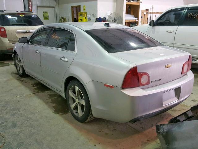 1G1ZC5E04CF172904 - 2012 CHEVROLET MALIBU 1LT ვერცხლისფერი ფოტო 3