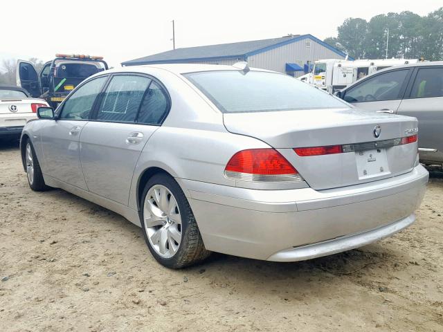 WBAGN63433DR17820 - 2003 BMW 745 LI SILVER photo 3