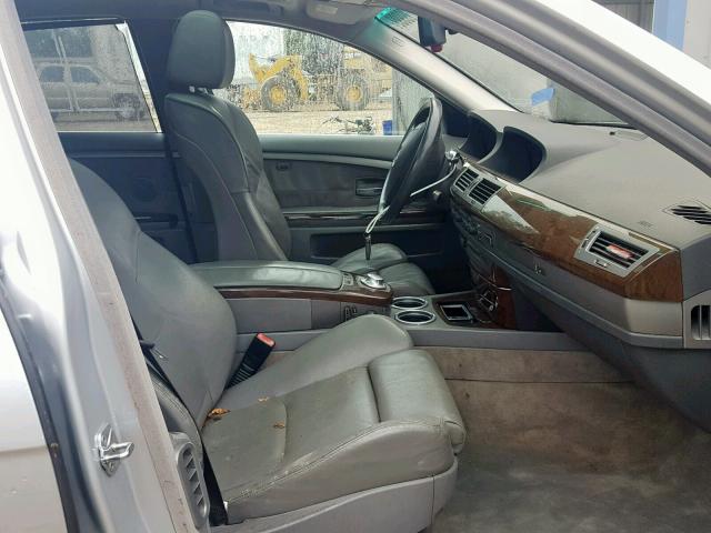 WBAGN63433DR17820 - 2003 BMW 745 LI SILVER photo 5