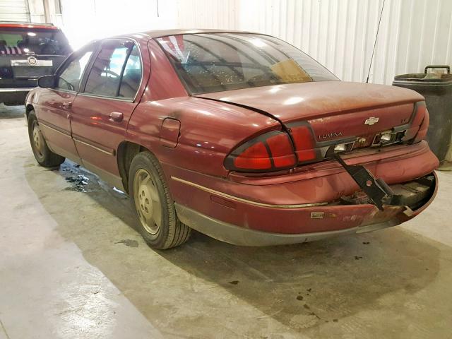 2G1WN52M0S1178256 - 1995 CHEVROLET LUMINA LS RED photo 3