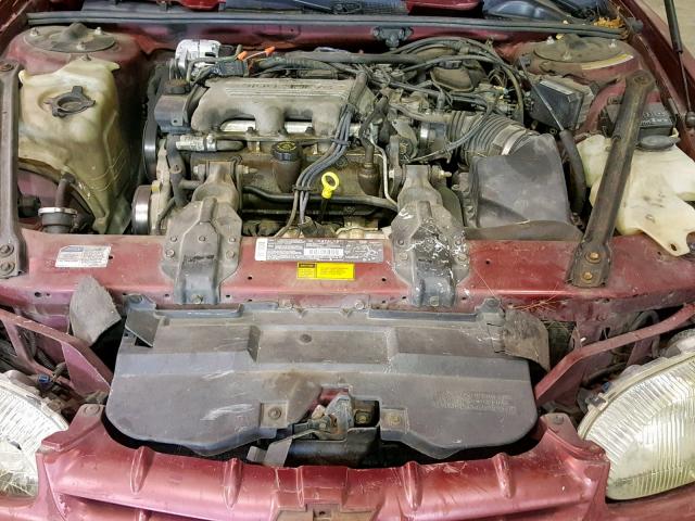 2G1WN52M0S1178256 - 1995 CHEVROLET LUMINA LS RED photo 7