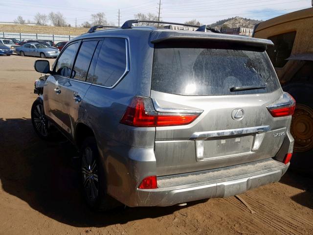 JTJHY7AX4G4195780 - 2016 LEXUS LX 570 GRAY photo 3