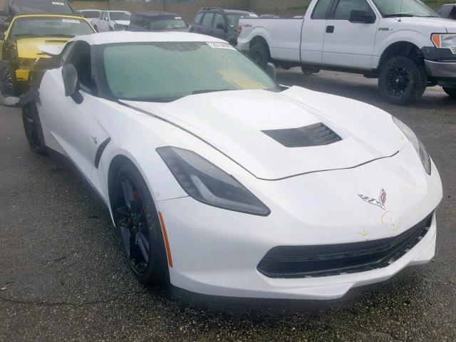 1G1YB2D70G5105384 - 2016 CHEVROLET CORVETTE S WHITE photo 1