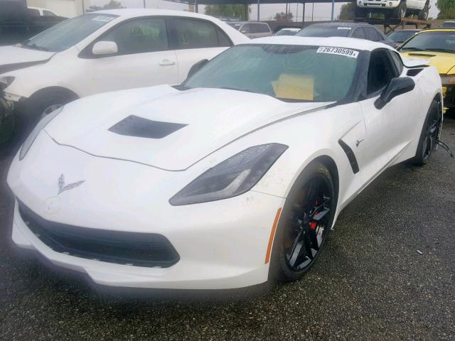 1G1YB2D70G5105384 - 2016 CHEVROLET CORVETTE S WHITE photo 2