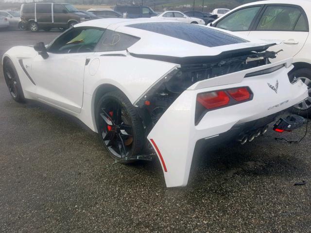 1G1YB2D70G5105384 - 2016 CHEVROLET CORVETTE S WHITE photo 3