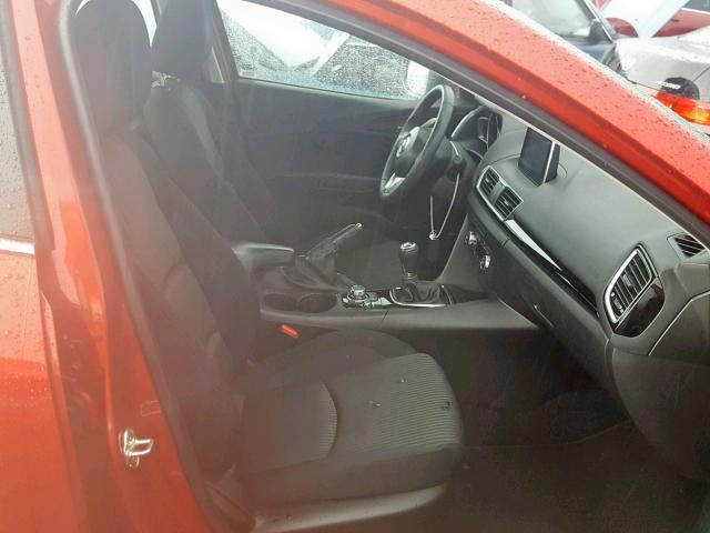 JM1BM1V71F1253372 - 2015 MAZDA 3 TOURING RED photo 5