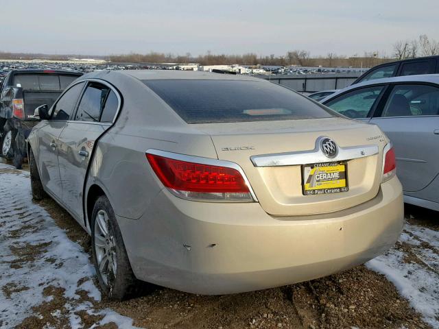 1G4GC5ED3BF137864 - 2011 BUICK LACROSSE C GOLD photo 3