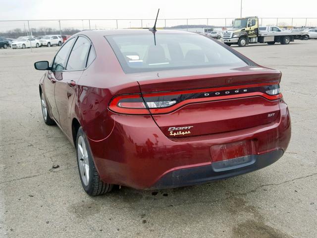 1C3CDFBB3FD300138 - 2015 DODGE DART SXT BURGUNDY photo 3