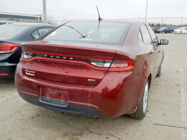 1C3CDFBB3FD300138 - 2015 DODGE DART SXT BURGUNDY photo 4