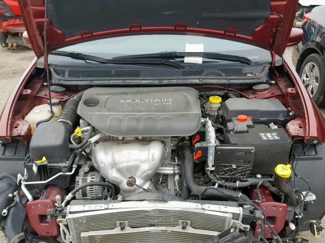 1C3CDFBB3FD300138 - 2015 DODGE DART SXT BURGUNDY photo 7