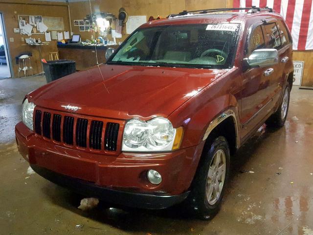 1J8GR48K27C656462 - 2007 JEEP GRAND CHER MAROON photo 2