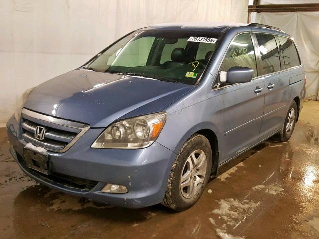 5FNRL38816B078842 - 2006 HONDA ODYSSEY TO BLUE photo 2