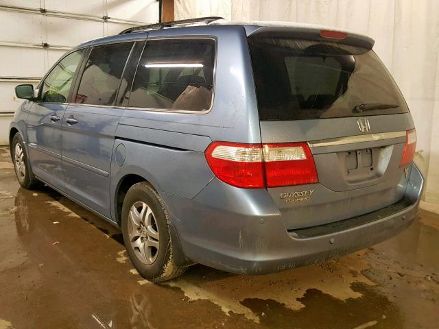 5FNRL38816B078842 - 2006 HONDA ODYSSEY TO BLUE photo 3