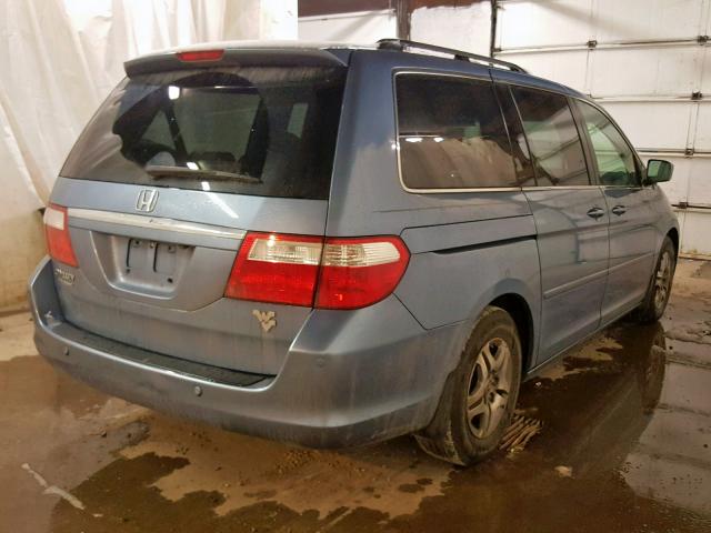 5FNRL38816B078842 - 2006 HONDA ODYSSEY TO BLUE photo 4