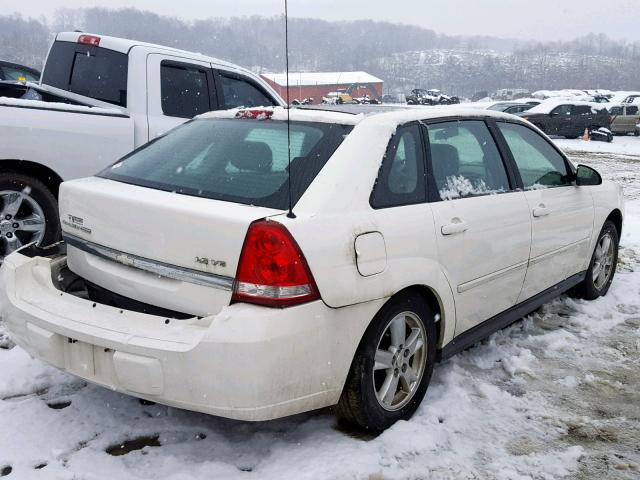 1G1ZT628X5F101788 - 2005 CHEVROLET MALIBU MAX WHITE photo 4