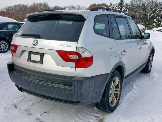 WBXPA934X5WD09385 - 2005 BMW X3 3.0I SILVER photo 4