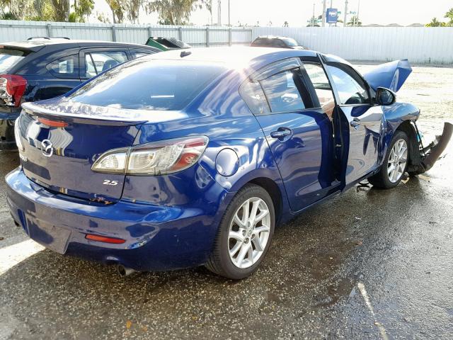 JM1BL1W57C1521806 - 2012 MAZDA 3 S BLUE photo 4