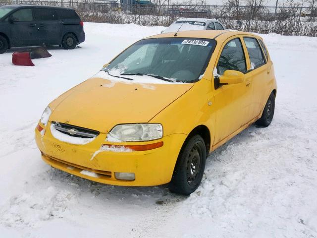 KL1TG626X5B362904 - 2005 CHEVROLET AVEO LT YELLOW photo 2