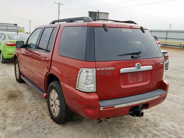 4M2EU47E87UJ17289 - 2007 MERCURY MOUNTAINEE RED photo 3