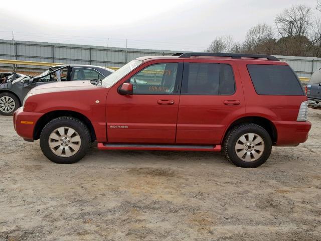 4M2EU47E87UJ17289 - 2007 MERCURY MOUNTAINEE RED photo 9