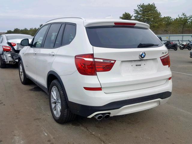 5UXWX9C34H0T24711 - 2017 BMW X3 XDRIVE2 WHITE photo 3