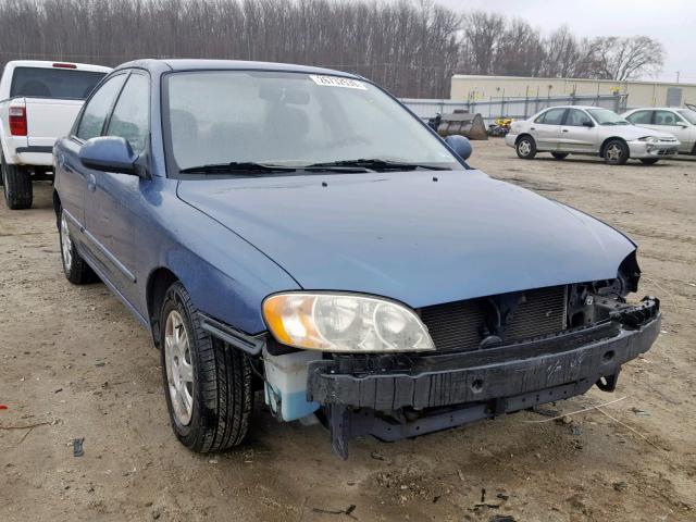 KNAFB121235261845 - 2003 KIA SPECTRA BA BLUE photo 1