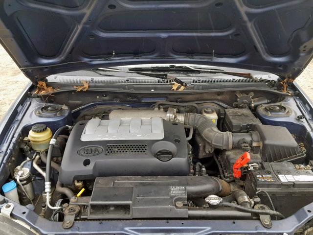 KNAFB121235261845 - 2003 KIA SPECTRA BA BLUE photo 7