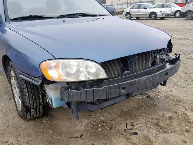 KNAFB121235261845 - 2003 KIA SPECTRA BA BLUE photo 9