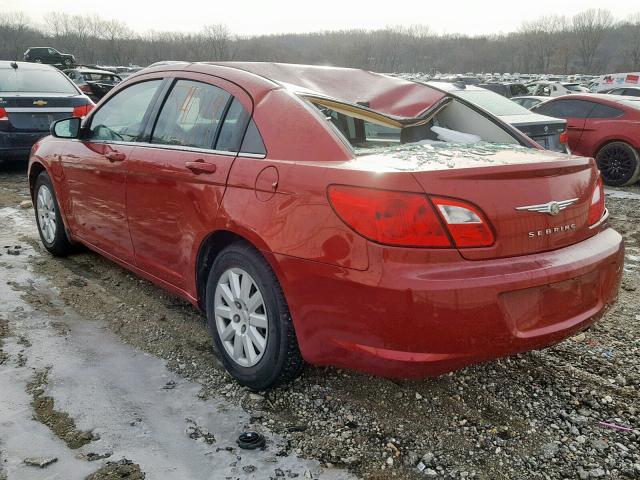 1C3CC4FB8AN187887 - 2010 CHRYSLER SEBRING TO RED photo 3