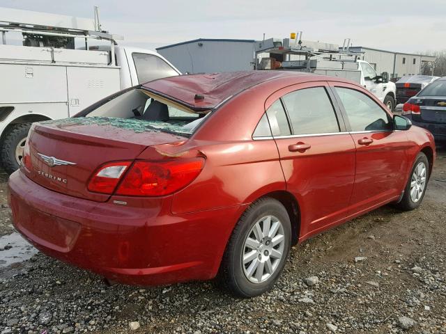 1C3CC4FB8AN187887 - 2010 CHRYSLER SEBRING TO RED photo 4