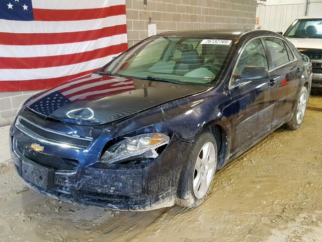 1G1ZB5EB1AF111530 - 2010 CHEVROLET MALIBU LS BLUE photo 2