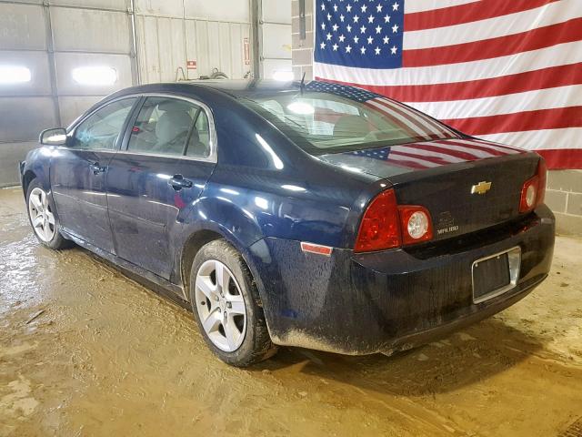 1G1ZB5EB1AF111530 - 2010 CHEVROLET MALIBU LS BLUE photo 3