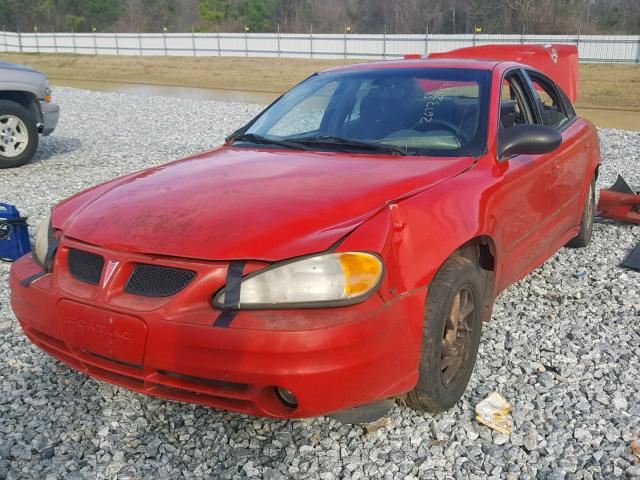 1G2NF52E13C135084 - 2003 PONTIAC GRAND AM S RED photo 2