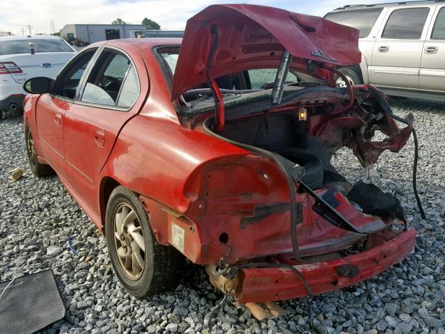1G2NF52E13C135084 - 2003 PONTIAC GRAND AM S RED photo 3