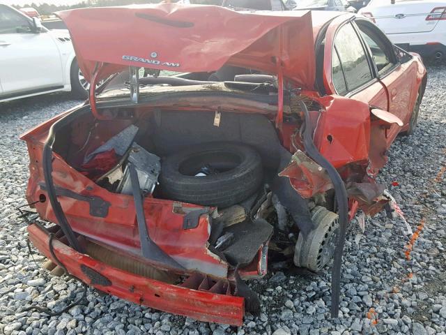 1G2NF52E13C135084 - 2003 PONTIAC GRAND AM S RED photo 9