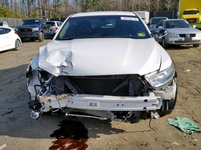 1FAHP2MK9EG164826 - 2014 FORD TAURUS POL WHITE photo 9