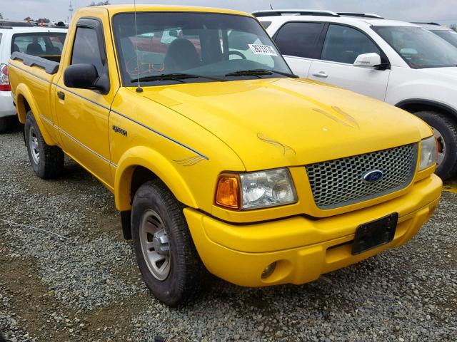 1FTYR10U62PA72266 - 2002 FORD RANGER YELLOW photo 1