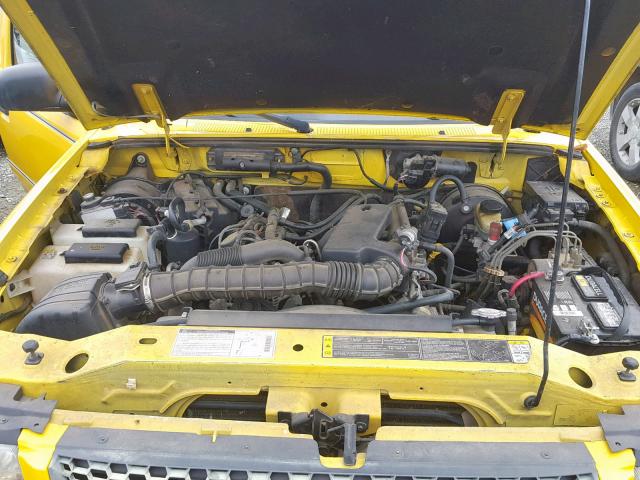 1FTYR10U62PA72266 - 2002 FORD RANGER YELLOW photo 7