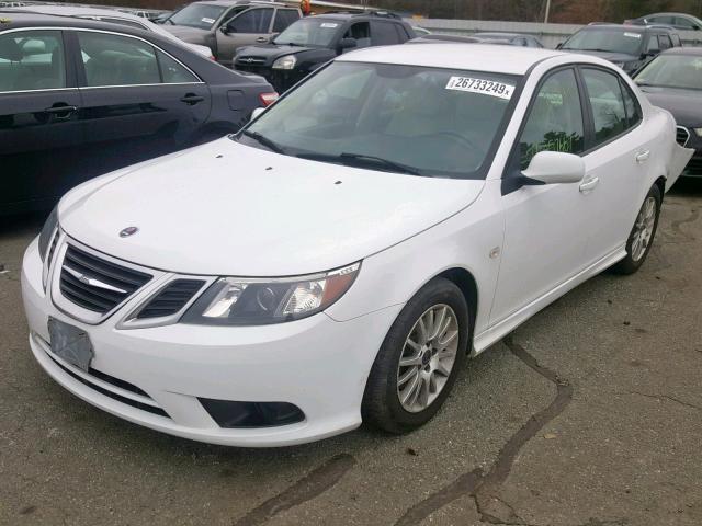 YS3FA4MY8A1616239 - 2010 SAAB 9-3 2.0T WHITE photo 2