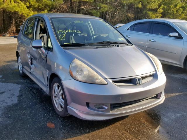 JHMGD37648S038036 - 2008 HONDA FIT SPORT GRAY photo 1