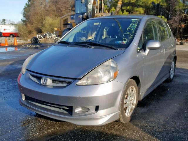 JHMGD37648S038036 - 2008 HONDA FIT SPORT GRAY photo 2