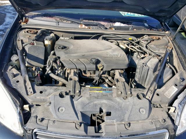 2G1WU58R879413338 - 2007 CHEVROLET IMPALA LTZ BLACK photo 7