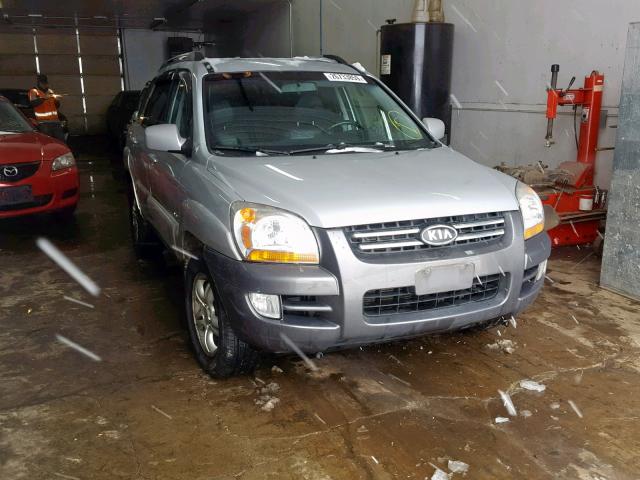 KNDJE723087466620 - 2008 KIA SPORTAGE E SILVER photo 1