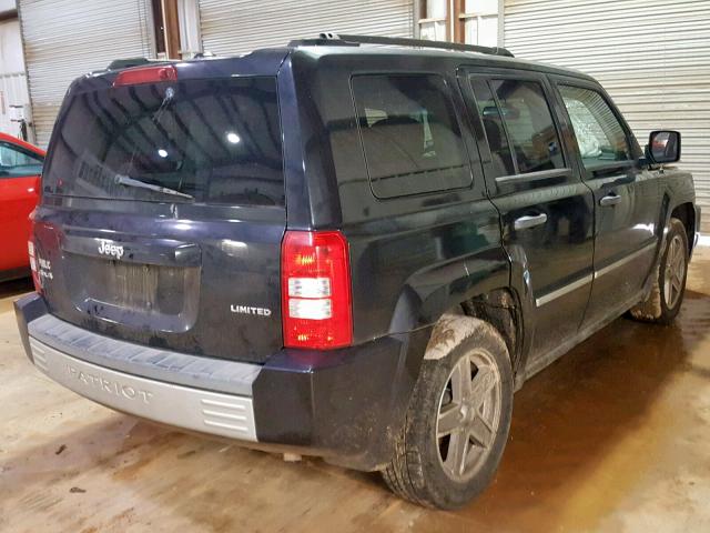 1J8FF48W38D710628 - 2008 JEEP PATRIOT LI BLACK photo 4