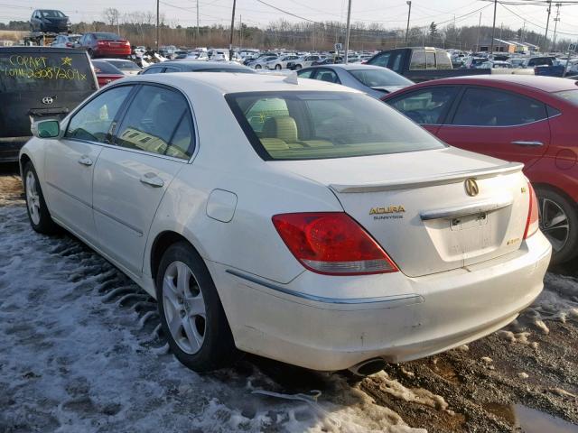 JH4KB16505C005778 - 2005 ACURA RL WHITE photo 3