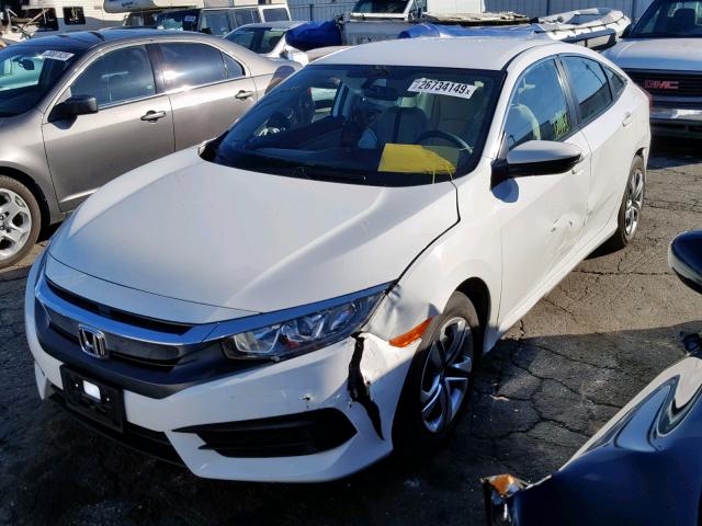 2HGFC2F51GH573397 - 2016 HONDA CIVIC LX WHITE photo 2