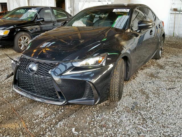 JTHBA1D27H5052911 - 2017 LEXUS IS 200T BLACK photo 2