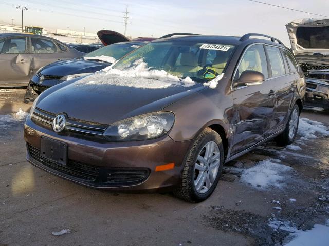 3VWPL7AJ6DM666348 - 2013 VOLKSWAGEN JETTA TDI BROWN photo 2